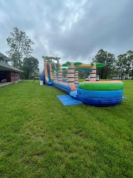 20m blue tropical dual lane waterslide 6 1718657629 20m Blue Tropical Dual Lane Waterslide