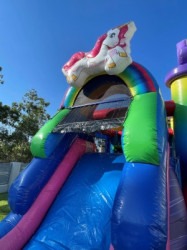 3d20rainbow20unicorn20jumping20castle20hire20brisbane20waterslide20section 1 1718665550 3D Rainbow Unicorn Combo Jumping Castle