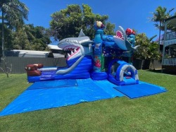 3D Shark Bite Combo Jumping Castle