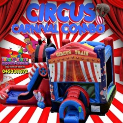 3D Circus Carnival Combo Jumping Castle