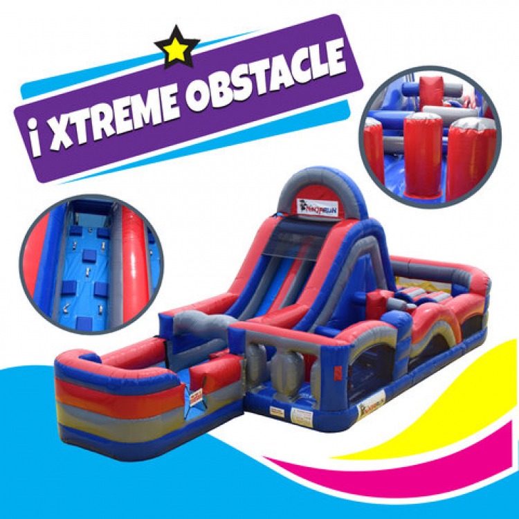 Ninja 180 Obstacle Course and Slide