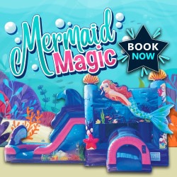 3d mermaid combo hire brisbane 1721268289 3D Mermaid Under the Sea Combo Jumping Castle