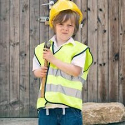 kids20hi20vis20vest20and20hat 1719864225 Kids Construction Hire Package (4 kids/package)