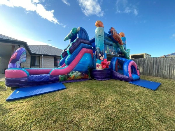 3d mermaid under the sea jumping castle hire.jpeg Themed Jumping Castle Brisbane: Dinosaur, Unicorn, Mermaid & Princess Parties