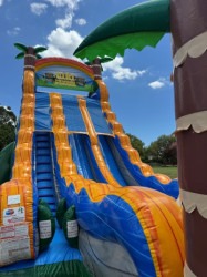 20m20Tiki20Plunge20Waterslide20Hire20Brisbane20Logan20Gold 1 20m Tiki Plunge Dual Lane Waterslide