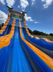 20m20Tiki20Plunge20Waterslide20Hire20Brisbane20Logan20Gold 3 20m Tiki Plunge Dual Lane Waterslide
