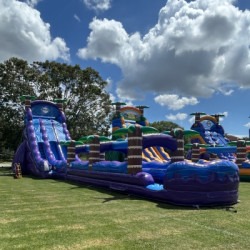 23m Purple Crush Dual Lane Waterslide